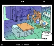 Concept art of the lab from Tamagotchi Honto no Hanashi