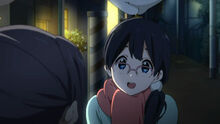 Tamako wearing glasses