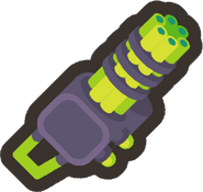 Emerald Minigun - "Aesthetic only."