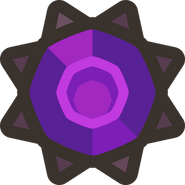 Amethyst spike - "Carefully filed."