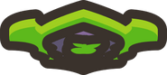 Emerald shield - "Aesthetic only."