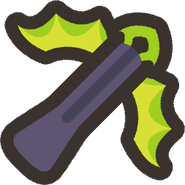 Emerald crossbow - "Aesthetic only."