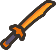 Amber katana - "Aesthetic only."