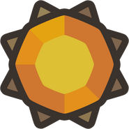 Big golden spike - "Lower damage but high resistance."