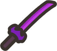 Amethyst katana - "You see your reflection on it."