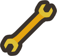 Golden wrench - "Repairs buildings better."