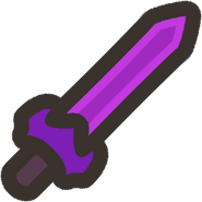 Amethyst sword - "It's very sharp, don't hurt yourself."
