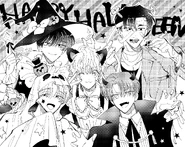 A Halloween image of F/ACE in costumes