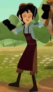 Varian celebrating that he's going with his dad to see the king