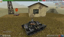 Танк осматривает карту