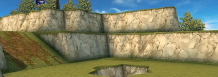 Возвышение и яма