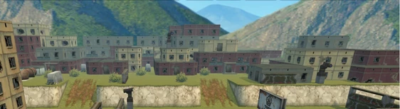 Дома на холме (вид сверху)