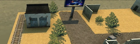 Дом и железная дорога (синяя база)