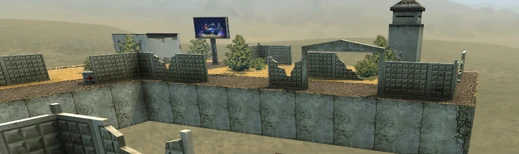 Вид на синюю базу с красной