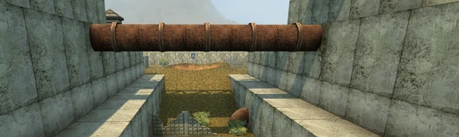 Труба и нижний проход