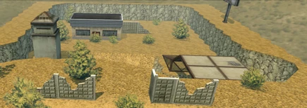 Вид на красную базу с горы