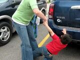 Tantrum in the parking lot