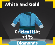 White and Gold Icon