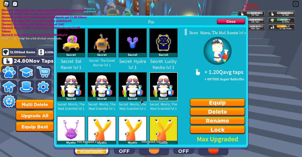 Secret Lab Tapping Simulator Roblox Wiki Fandom