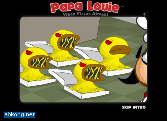 Papa Louie When Pizzas Attack! Intro (First Level) 