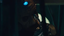 Insisting that he is a wake and merely "anticipating", he holds the Doctor's sonic screwdriver to his face.