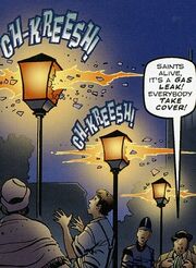 Gaslights fracture as the  are released