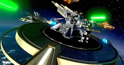 Orbiting weapons platform