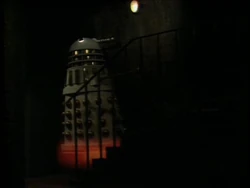 Dalek climbs stairs