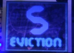 A monitor displaying 5  until 