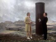 Time-Flight Fifth Doctor and the Master exchange