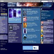 Doctor Who Website Home Page on 12 June 2004