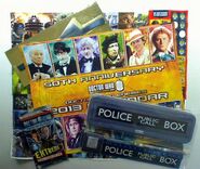 299 BUMPER PACK:2013 Calendar, bow-tie, Doctor Who Monster Invasion trading cards, stickers and various previously released gifts