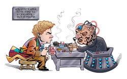 Review illustration by Roger Langridge in DWM 338