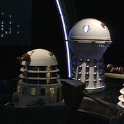 Davros (right) as the Dalek Emperor. (:  [+]Ben Aaronovitch, Doctor Who season 25 (BBC1, 1988)