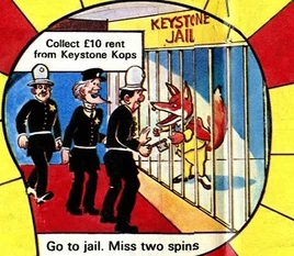 Basil Brush in jail
