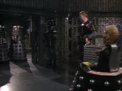 Davros is reunited with the Daleks.
