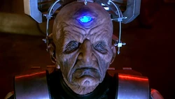 Close-up of Davros.