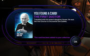 First Doctor card (TARDIS)