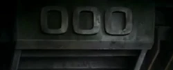 A sign for  
