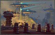 Dalek civil war battleground