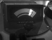  indicating the presence of a dangerous amount of radiation