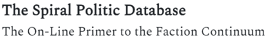 The Spiral Politic Database header