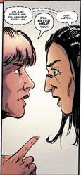 Doom attempts to explain that she actually wants to help.