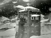 TARDIS and snow 10th Planet