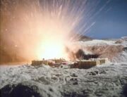 Antarctic base explodes