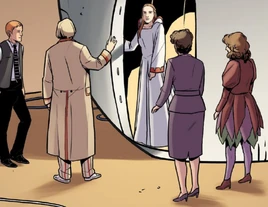 Ophiuchus leaves in her TARDIS