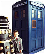 Future Generations [+]Children in Need (BBC1, 1998). promo image of a boy with the TARDIS and a Dalek.[1]