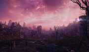 The remains of  after the Flux. (:  [+]Chris Chibnall, Doctor Who series 13 (BBC One, 2021).