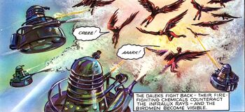 The Dalek World Invisible Invaders Daleks vs Birds