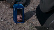 Twelfth Doctor in the shrunken TARDIS